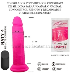 ST CONSOLADOR VIBRADOR CON CONTROL REMOTO RECARGABLE NATY 4 19047-6
