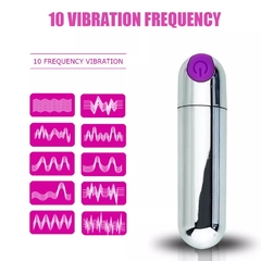 ST ESTIMULADOR CON VIBRADOR SILVER BULLET BLUE 10 VELOCIDADES RECARGABLE VB009-BLUE - comprar online