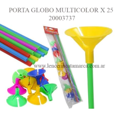 TICO PORTA GLOBO MULTICOLOR X 25 20003737