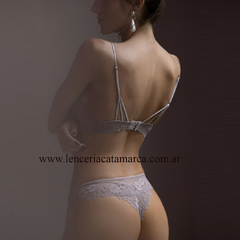 ANDRESSA CONJUNTO SOFT CON BASE DE PUNTILLA COLALESS NEGRO E 2006N - comprar online