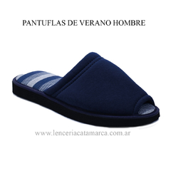 IKKI PANTUFLA HOMBRE VERANO AZUL GRIS CLARO 202AZGC - CATAMARCASEX LENCERIA Y SEX SHOP