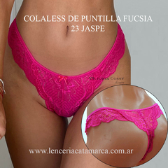 VICTORIA COSSY COLALESS DE PUNTILLA FUCSIA 23 JASPE