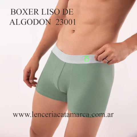SOPINK BOXER LISO DE ALGODON AZUL AERO 23001AZA
