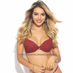 PLAYBOY CONJUNTO TAZA SOFT CON ARO DE ENCAJE Y TUL CON DETALLE DE PUNTILLA TWILIGHT Y COLALESS REGULABLE 23410BO 2341ABO en internet
