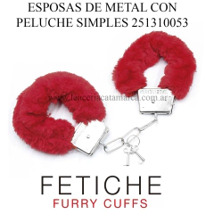 ST ESPOSA DE METAL RECUBIERTA CON PELUCHE 251310053 ROJA
