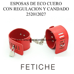 ST ESPOSA DE ECO CUERO CON MOSQUETON Y CANDADOS ROJO 252012027 - comprar online