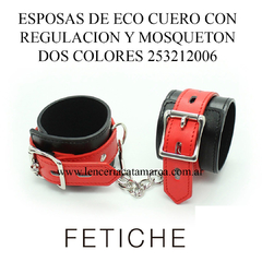 ST ESPOSA DE ECO CUERO CON MOSQUETON NEGRO Y ROJO 253212006