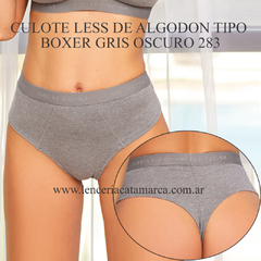 MEU BEM CULOTE LESS DE ALGODON TIPO BOXER GRIS OSCURO 283GO