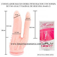 CAIMAN DOBLE PENETRACION GOURMET CON SOPAPA DE SILICONA 30-403-21