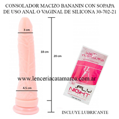 CAIMAN CONSOLADOR BANANIN CON SOPAPA DE SILICONA 30-702-21