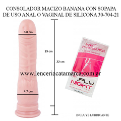 CAIMAN CONSOLADOR BANANA CON SOPAPA DE SILICONA 30-704-21