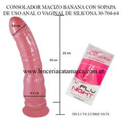 CAIMAN CONSOLADOR BANANA CON SOPAPA DE SILICONA 30-704-64