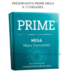 PRIME PRESERVATIVO MEGA X 3 030