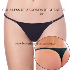 MEU BEM COLALESS DE ALGODON REGULABLE NEGRO 306N