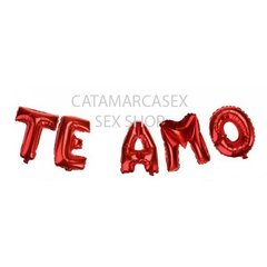 TICO GLOBO METALIZADO FRASE TE AMO ROJO 32503100