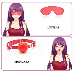 ST KIT BONDAGE 7 PIEZAS ECO CUERO ROJO 332000026 - comprar online