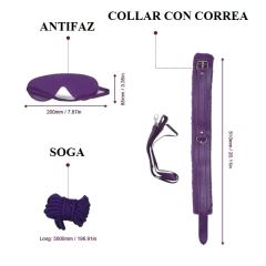 ST KIT BONDAGE 7 PIEZAS ECO CUERO FUCSIA 332000025 en internet