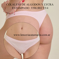 KIERO COLALESS DE ALGODON Y LYCRA ESTAMPADO ROSADO 33961RO T3/4