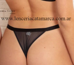 VICTORIA COSSY TANGA COLALESS DE MICRO TUL JADE NEGRO 36/1 JADN TU - comprar online