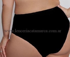 MEU BEM VEDETINA TIRO CORTO DE MICROFIBRA Y PUNTILLA NEGRO 424N - comprar online