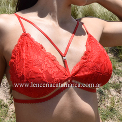 ANA KENDY CONJUNTO VENUS TRIANGULO FORRADO DE PUNTILLA CON DETALLE DE STRASS 446R en internet