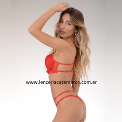 ANA KENDY CONJUNTO TAZA SOFT MARGIE DE MICROFIBRA Y PUNTILLA Y COLALESS REGULABLES CON TIRAS 457R - comprar online