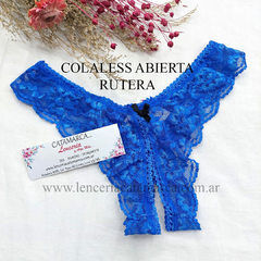 MORDISCO COLALESS DE ENCAJE ABIERTA AZUL FRANCIA 45AZF TU