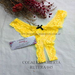 MORDISCO COLALESS DE ENCAJE ABIERTA NARANJA FLUOR 45NF