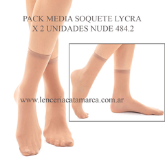 COCOT PACK MEDIA SOQUETE LYCRA X 2 UNIDADES NUDE 484.2NU TU