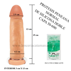 CAIMAN PROTESIS PENEANA NORMAL REALISTICA DE SILICONA 50-600-41