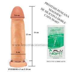 CAIMAN PROTESIS PENEANA MAGNIFICA REALISTICA DE SILICONA 50-607-41 - comprar online