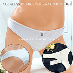 LODY COLALESS DE MICROFIBRA CON DIJE BLANCO 5022BCO
