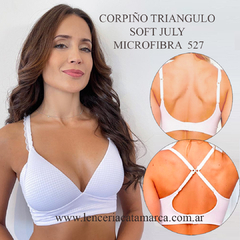 MEU BEM CORPIÑO TRIANGULO SOFT JULY MICROFIBRA BLANCO 527B
