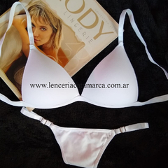 LODY CONJUNTO TRIANGULO SOFT DE MICROFIBRA CON COLALESS REGULABLE 5283B