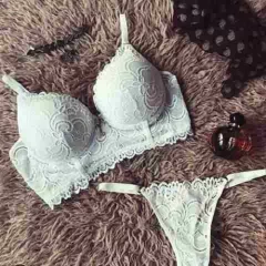 ANDRESSA CONJUNTO BUSTIER TAZA SOFT DE PUNTILLA Y COLALESS REGULABLE BLANCO L 5477B - CATAMARCASEX LENCERIA Y SEX SHOP