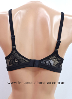 MEU BEM CORPIÑO SOFT TRIANGULO DE MICROFIBRA Y PUNTILLA NEGRO 588N - comprar online