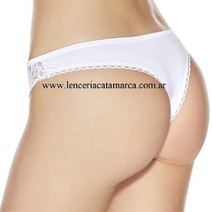YVETTE COLALESS LISSE DE MICROFIBRA CON DETALLE DE PUNTILLA 60075N - comprar online