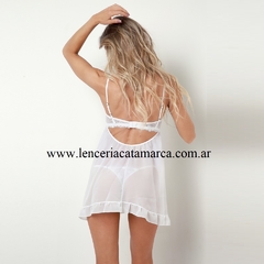 MORDISCO BABY DOLL TAZA SOFT DE TUL CON DETALLES DE PUNTILLA ROJO 705R en internet