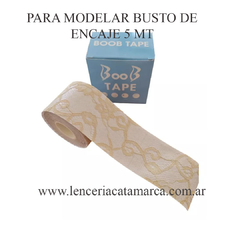 I-BRA CINTA PARA MODELAR BUSTO DE ENCAJE 5 MT COLOR NUDE 70EP