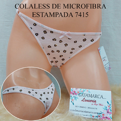 VINTAGE COLALESS DE MICROFIBRA ESTAMPADA ROSADA 7415ROS
