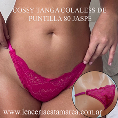 VICTORIA COSSY TANGA COLALESS DE PUNTILLA REGULABLE FUCSIA 80 JASPE TU