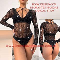 BODY CON BRILLO Y STRAS
