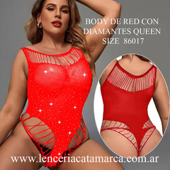 BODY RED ROJO CON STRAS PLUS SIZE