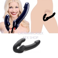 ST REVOLVER STRAP ON DILDO DOBLE PENTRACION ST-TOY-022 BLACK - comprar online