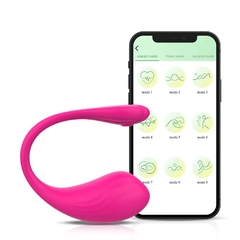 FLY HUEVO ESTIMULADOR CON 9 MODO DE VIBRACION RECARGABLE CON CONTROL APP C 9001FUCSIA