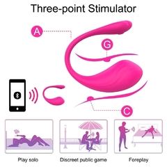 FLY HUEVO ESTIMULADOR CON 9 MODO DE VIBRACION RECARGABLE CON CONTROL APP C 9001FUCSIA en internet
