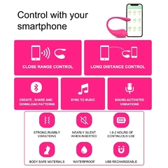 FLY HUEVO ESTIMULADOR CON 9 MODO DE VIBRACION RECARGABLE CON CONTROL APP C 9001FUCSIA - comprar online