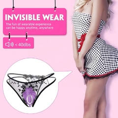 FLY TRIPLE ESTIMULADOR DE TANGA VAGINAL, ANAL Y CLITORIS CON 10 MODO DE VIBRACION RECARGABLE CON CONTROL APP C 9008PURPLE en internet