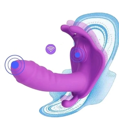FLY TRIPLE ESTIMULADOR DE TANGA VAGINAL, ANAL Y CLITORIS CON 10 MODO DE VIBRACION RECARGABLE CON CONTROL APP C 9008PURPLE - comprar online