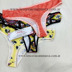 LODY PACK CULOTE LESS DE MICROFIBRA SURTIDO X 3 UNIDADES 9125E TU - comprar online